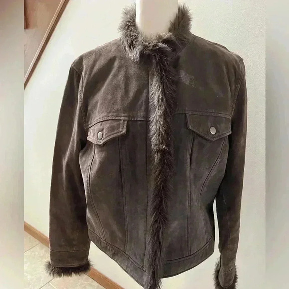 Coldwater Creek | womens suede jacket. Size: PL - Picture 7 of 10